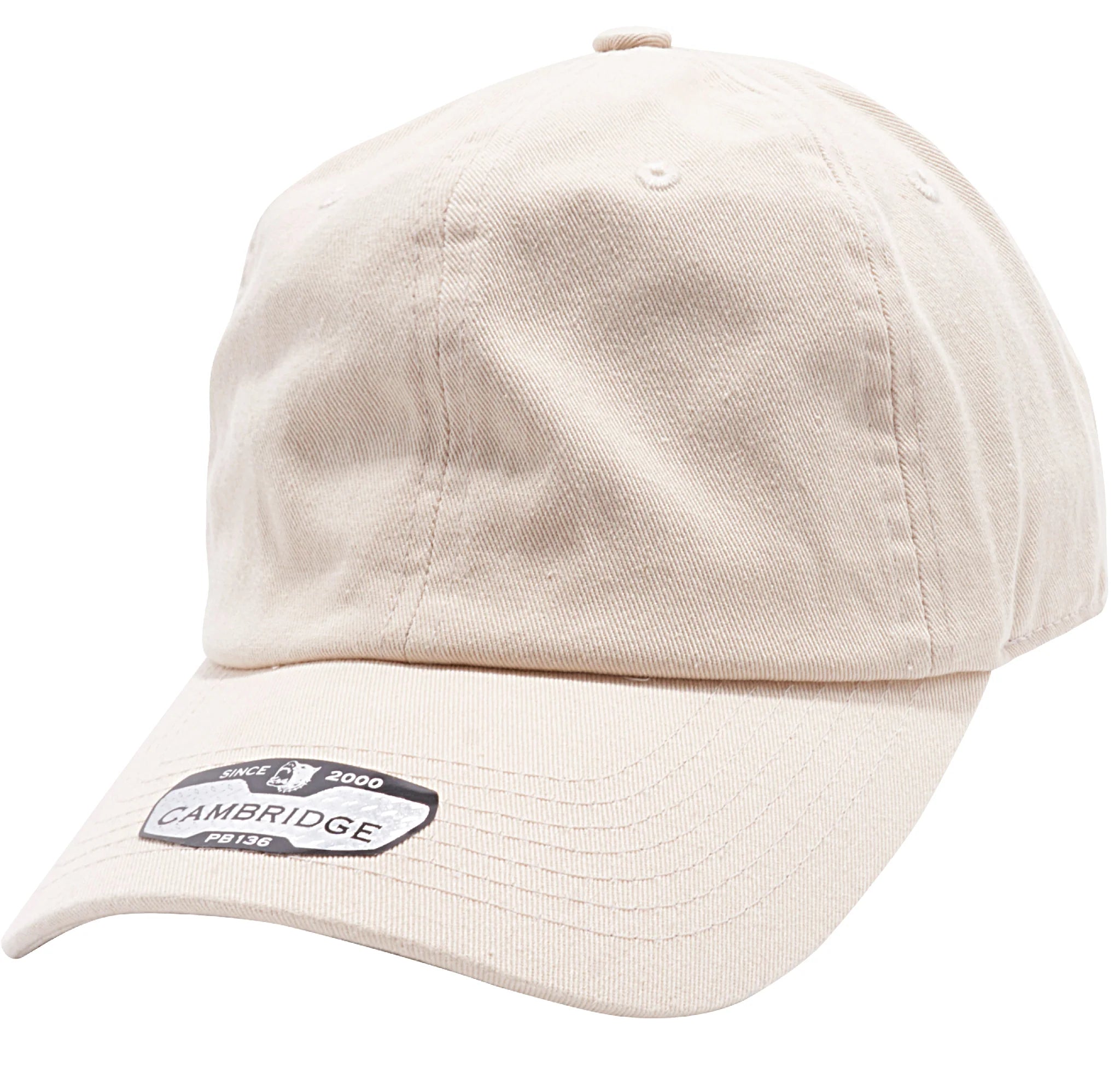 PIT BULL CAMBRIDGE COTTON TWILL PLAIN STRAPBACK CAP (KHAKI)
