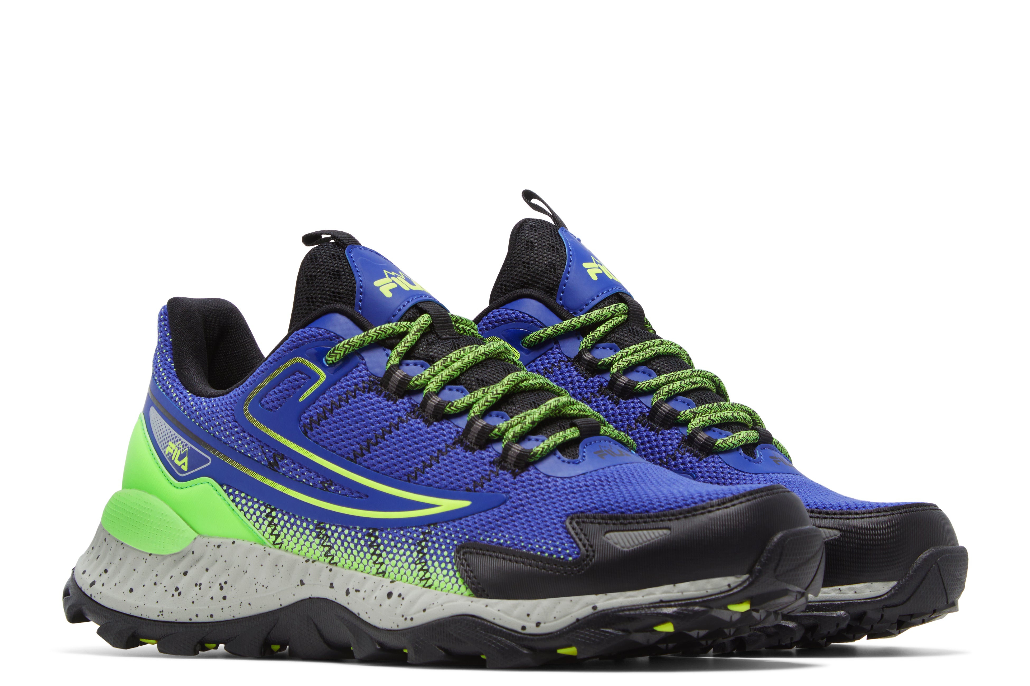 FILA MEN'S SANTIAGO ENERGIZED SHOES (BLUE/GREEN)
