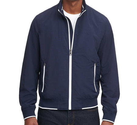 TOMMY HILFIGER MEN'S BOMBER JACKET (NAVY BLUE)