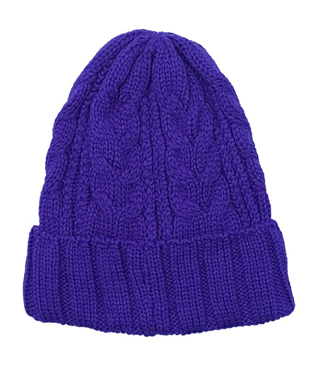 PLAIN KNITTED TOQUES (PURPLE)