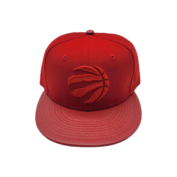 MEN'S 950 TORONTO RAPTORS ALL RED WITH LEATHER VISOR SNAPBACK