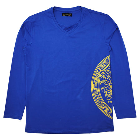 MODERNO FANCY L/S T-SHIRTS (MJP048 -ROYAL)