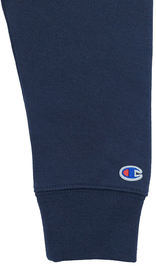 KIDS CHAMPION SCRIPT LOGO HOODIE(NAVY)