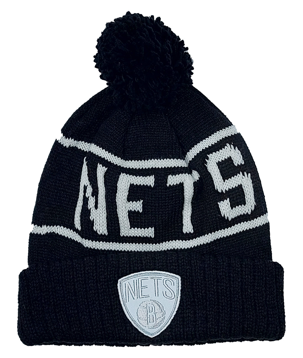 BROOKLYN NETS KNITTED TOQUES (BLACK)