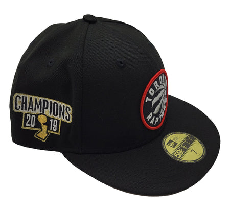 5950 TORONTO RAPTORS SILVER ON BLACK FITTED HAT