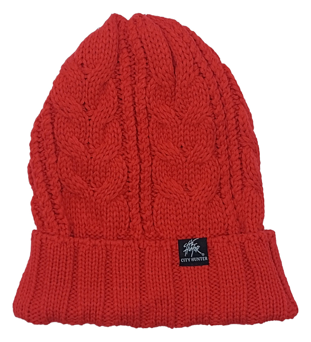 PLAIN KNITTED TOQUES (RED)