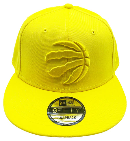 TORONTO RAPTORS NEW ERA YELLOW 9FIFTY SNAPBACK HAT