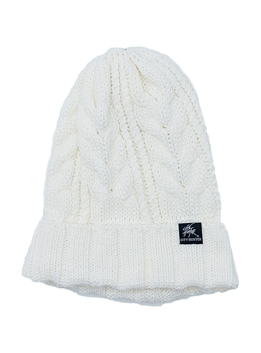 PLAIN KNITTED TOQUES (OFF WHITE)