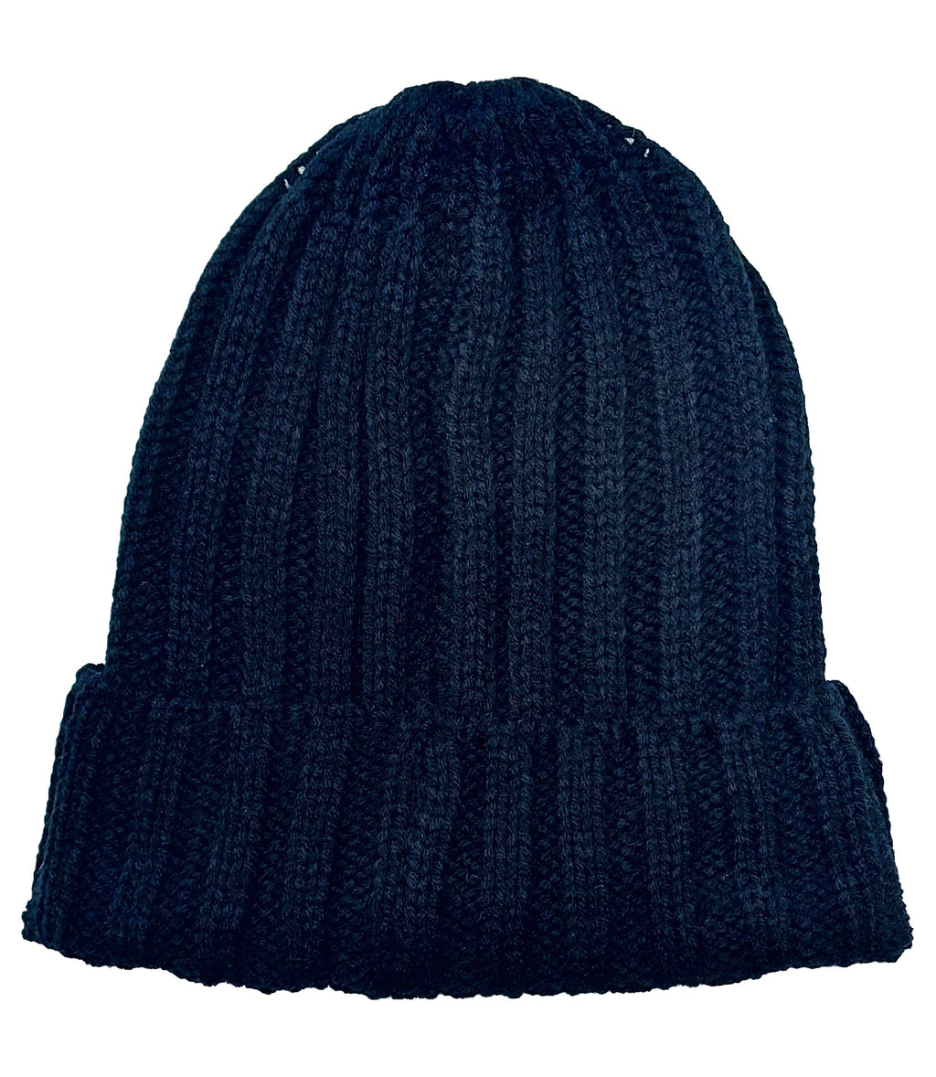 PLAIN KNITTED TOQUES (BLACK)