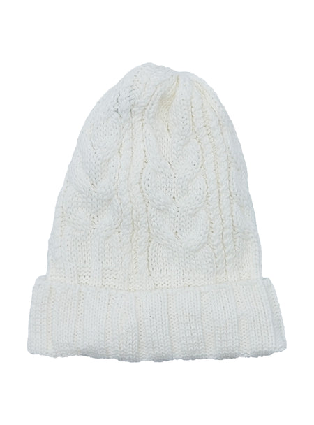 PLAIN KNITTED TOQUES (OFF WHITE)