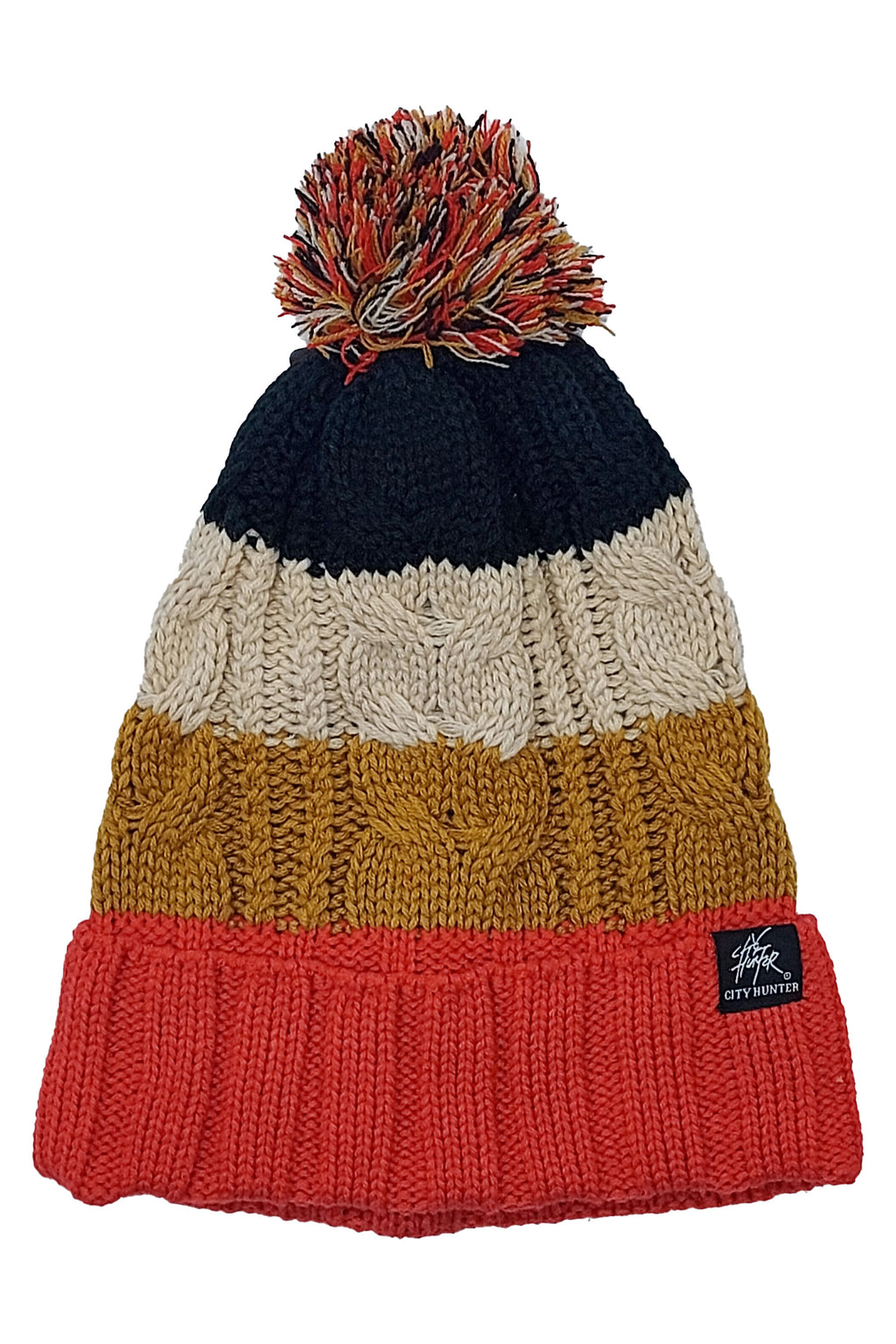 PLAIN KNITTED TOQUES (BLACK/RED/BROWN)