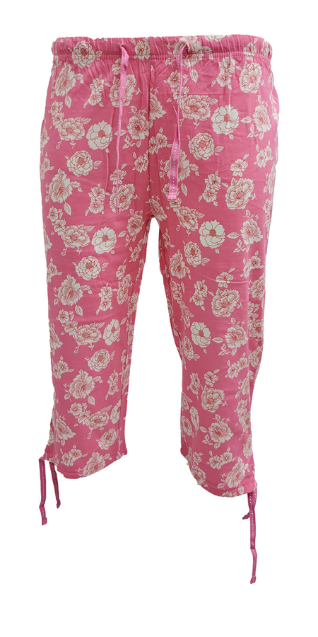 WOMEN FLORAL PRINT CAPRI