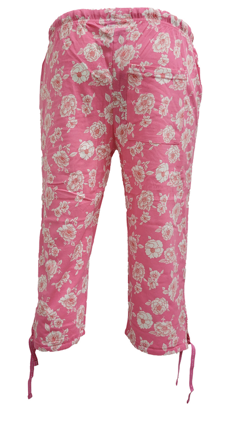 WOMEN FLORAL PRINT CAPRI