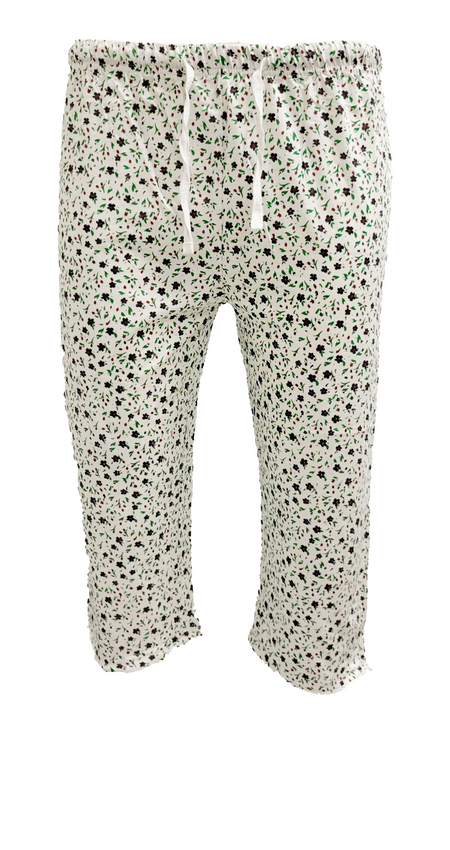 WOMEN FLORAL PRINT CAPRI