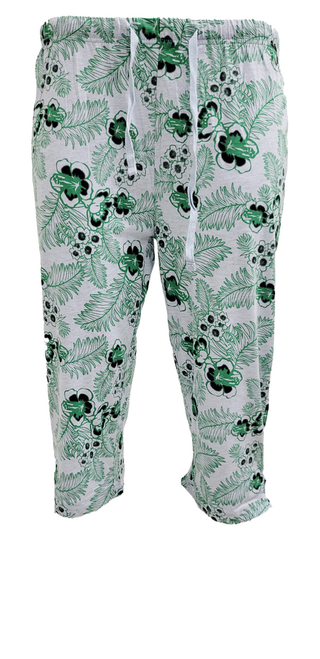 WOMEN FLORAL PRINT CAPRI