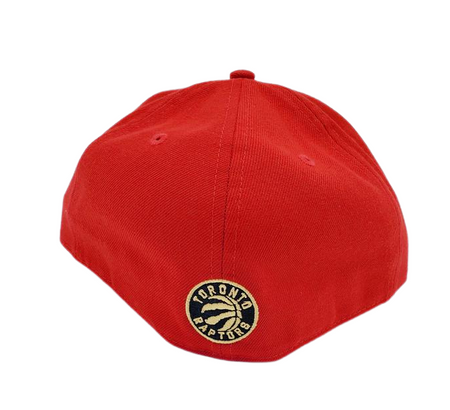 MEN'S TORONTO RAPTORS 5950 FITTED RED/GOLD LOGO ON RED