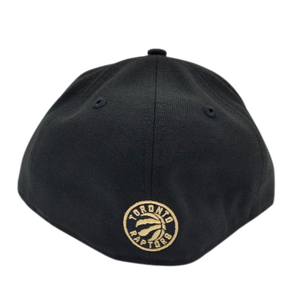 MEN'S TORONTO RAPTORS 5950 FITTED RED/GOLD/WHITE LOGO ON BLACK