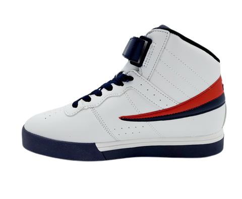 FILA KIDS VULC 13 HIGH TOP SHOES (Available in White/Navy and White Color)