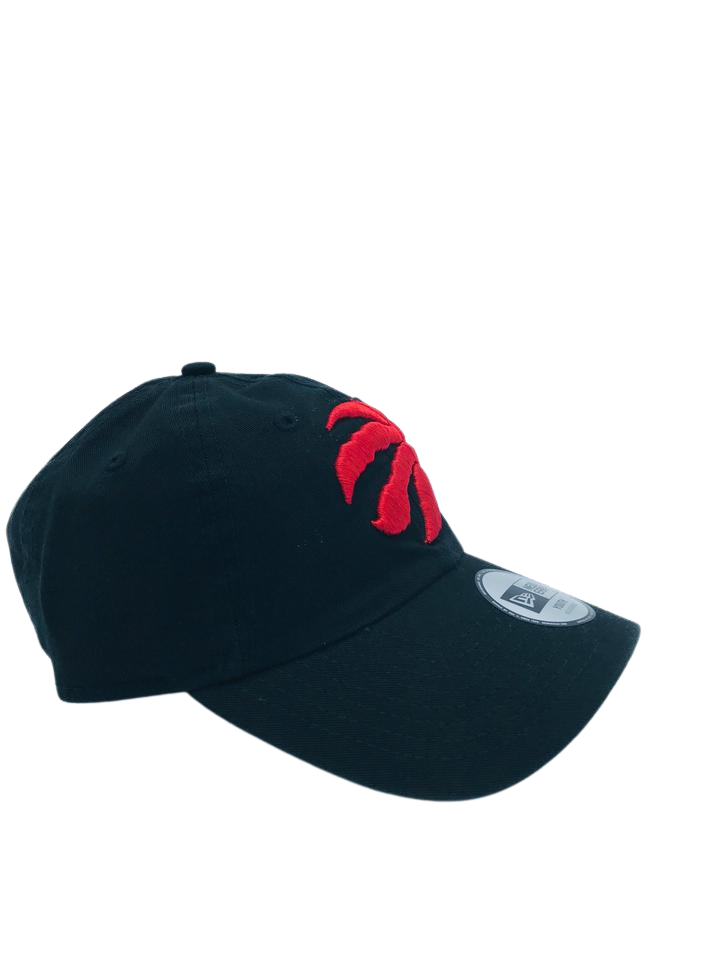 TORONTO RAPTORS RED ON BLACK CURVED KIDS HAT