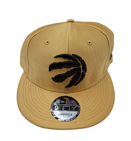 950 TORONTO RAPTORS BROWN LOGO ON GOLD SNAPBACK HAT