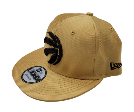 950 TORONTO RAPTORS BROWN LOGO ON GOLD SNAPBACK HAT