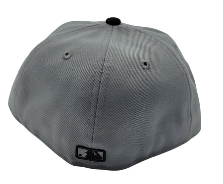 5950 YANKEES BLACK ON GREY FITTED HAT