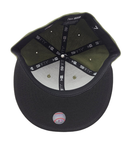 MEN'S 5950 OLIVE/BLACK BLUE JAYS FITTED HAT