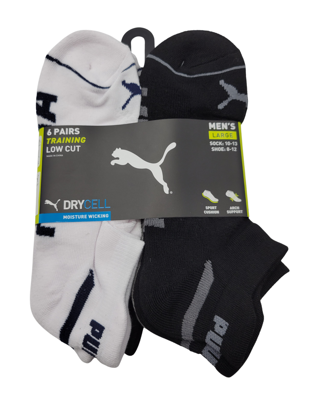 PUMA LOW CUT MEN SOCKS(PACK OF 6 PAIRS)