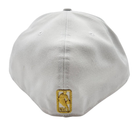 5950 TORONTO RAPTORS GOLD ON WHITE FITTED HAT