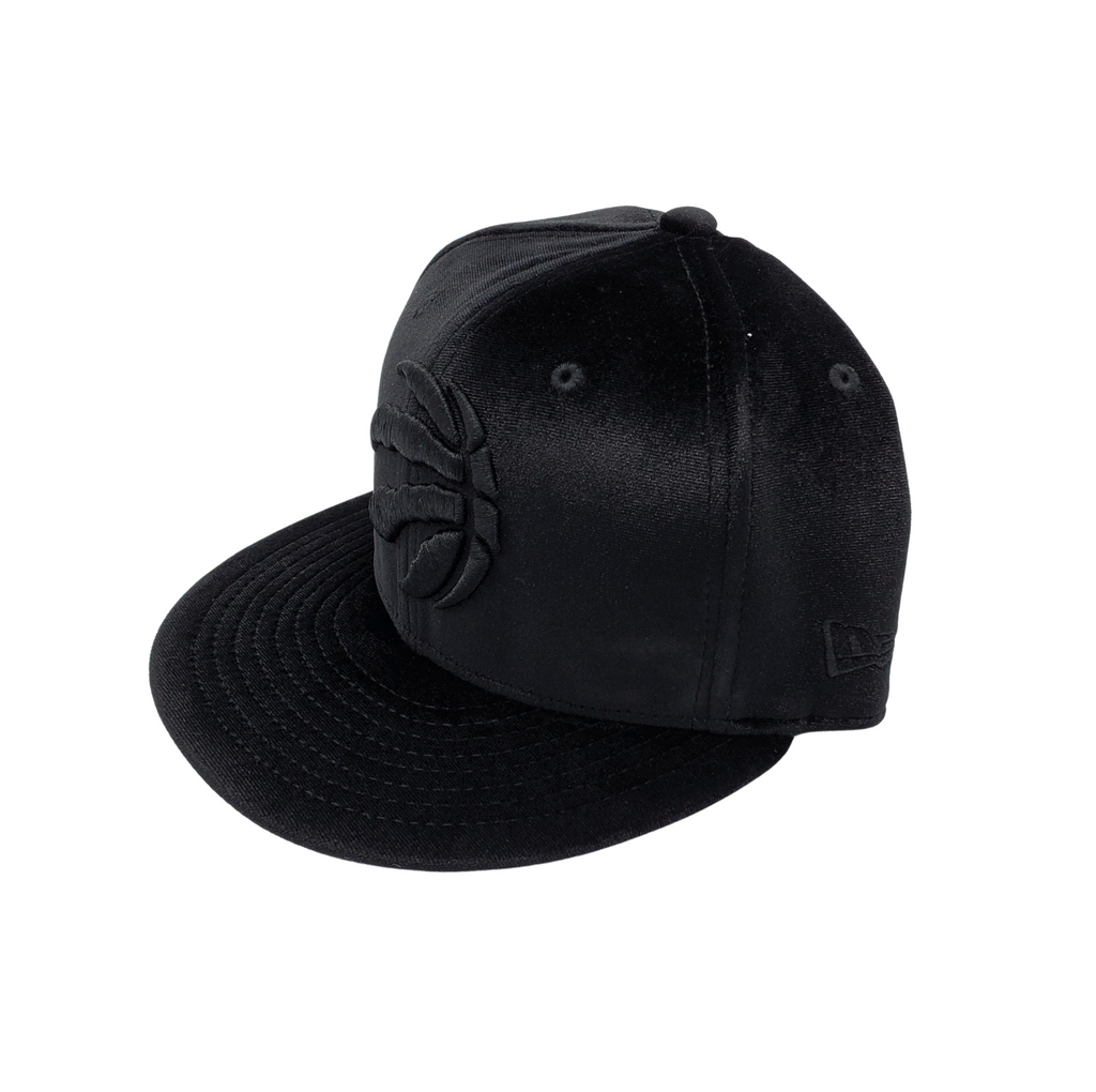 MEN'S TORONTO RAPTORS 5950 FITTED BLACK ON BLACK VELOUR HAT