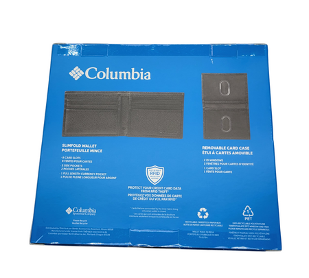 COLUMBIA SLIMFOLD WALLET WITH REMOVABLE CARD CASE