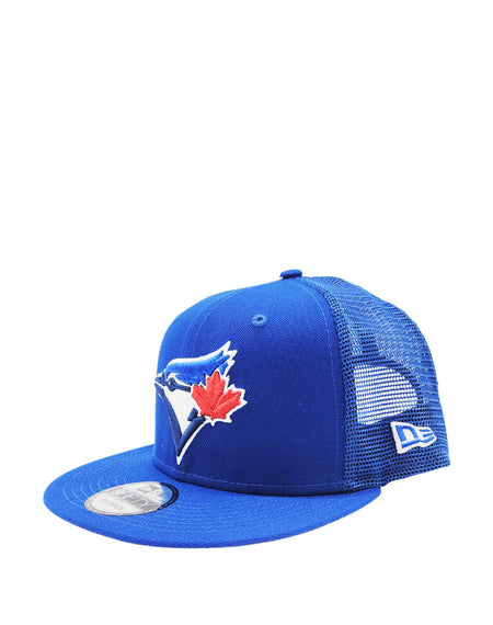 NEW ERA 9FIFTY TORONTO BLUE JAYS ROYAL BLUE TRUCKER HAT