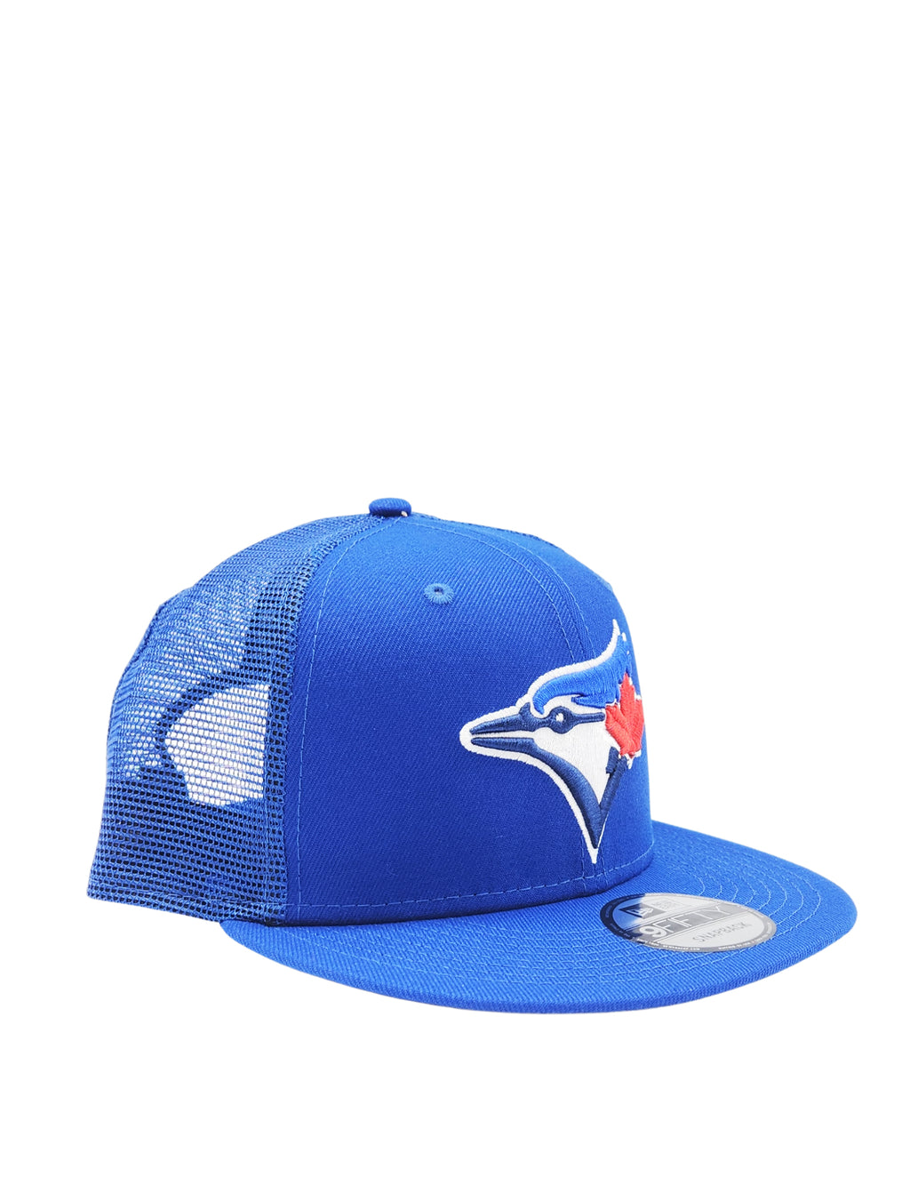 NEW ERA 9FIFTY TORONTO BLUE JAYS ROYAL BLUE TRUCKER HAT