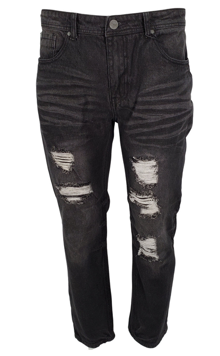 MENS STRAIGHT FIT RIPPED JEAN