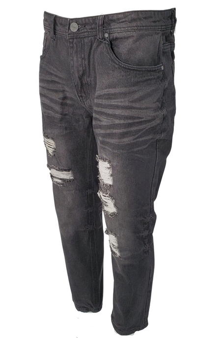 MENS STRAIGHT FIT RIPPED JEAN