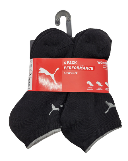 6 PACK PUMA LOW CUT WOMEN SOCKS