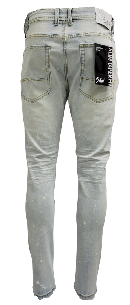 STRETCHED BIKER JEANS