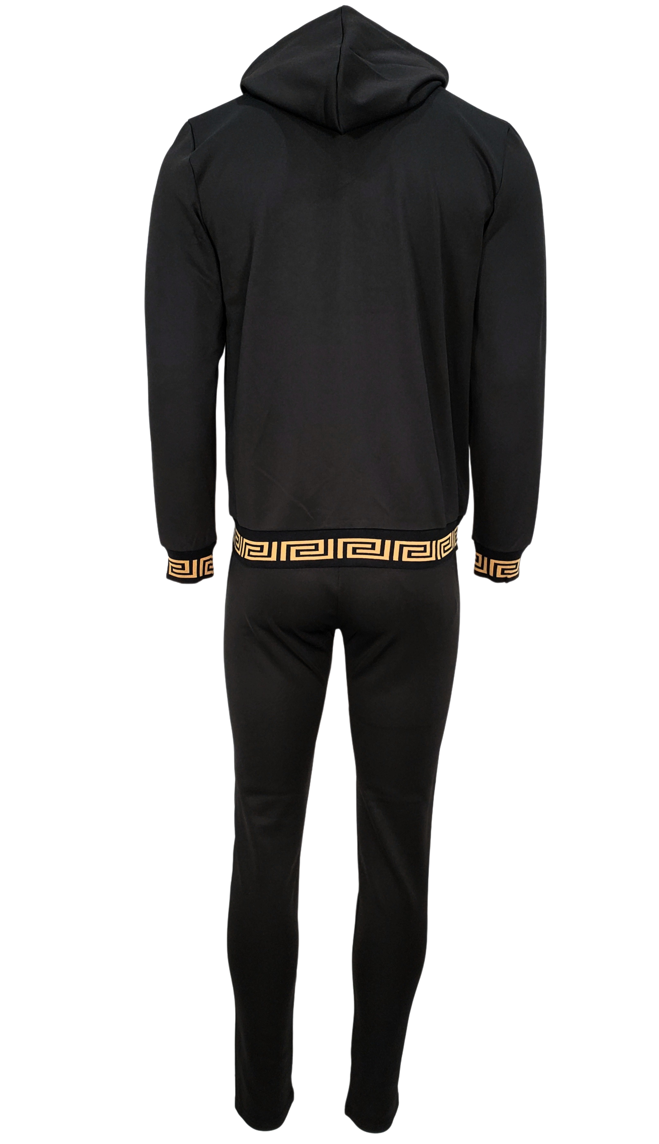 2 PCS VIP TRACKSUIT (BLACK & GOLD)