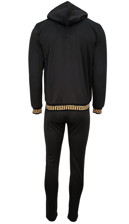 2 PCS VIP TRACKSUIT (BLACK & GOLD)