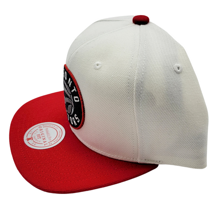 TORONTO RAPTORS RED/BLACK ON WHITE SNAPBACK