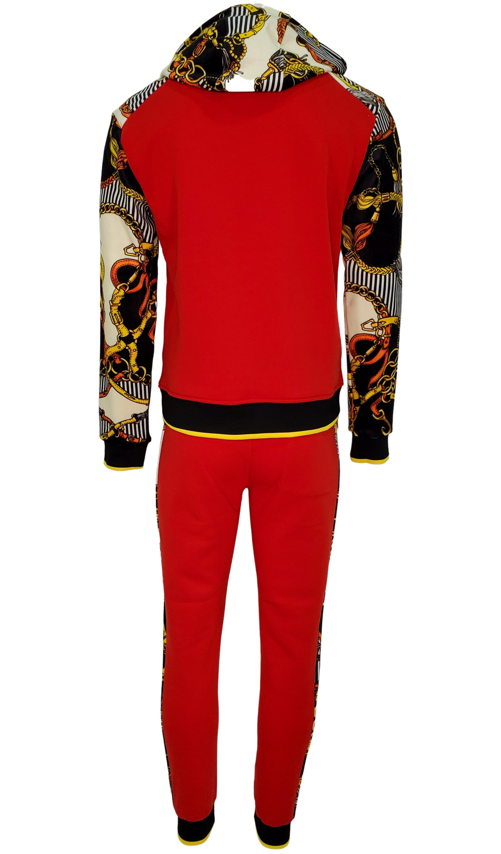 MEN'S MIXED GRAPHIC 2 PCS TRACKSUIT