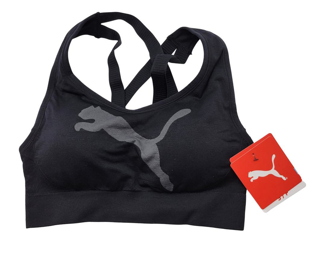 PUMA BIG CAT LOGO SEAMLESS SPORTS BRA