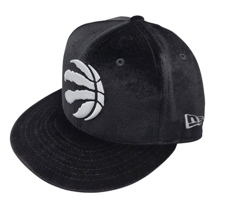 MEN'S TORONTO RAPTORS 950 WHITE LOGO ON BLACK VELOUR HAT