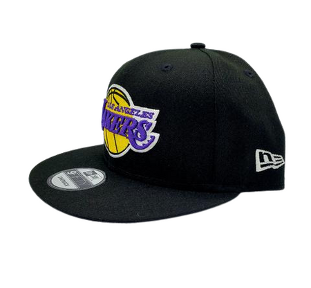 MEN'S 950 LOS ANGELES LAKERS LOGO ON BLACK SNAPBACK