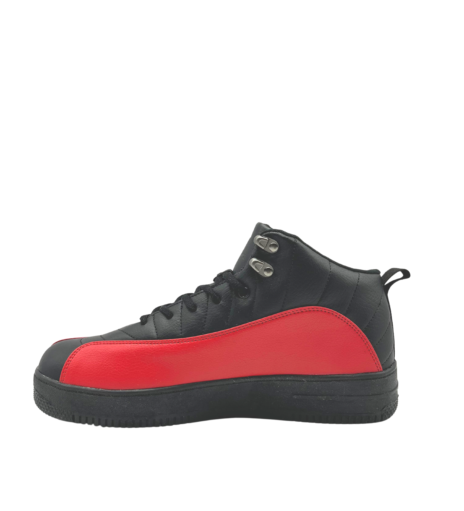 MEN'S D SIGN LOGO HIGH TOP BLACK/RED SHOES