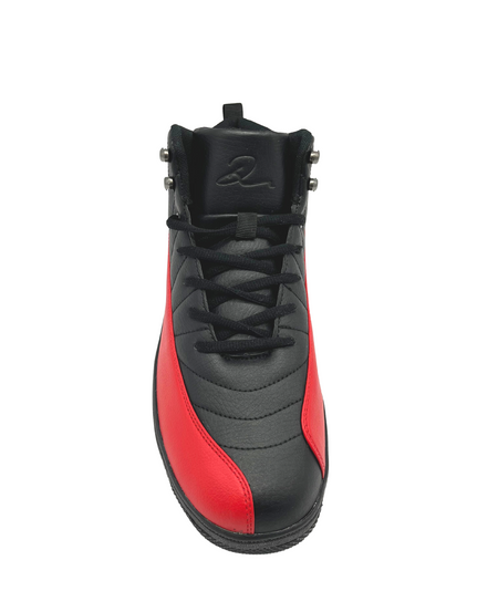 MEN'S D SIGN LOGO HIGH TOP BLACK/RED SHOES