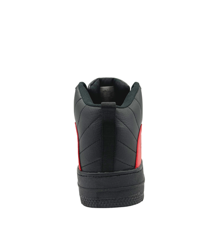 MEN'S D SIGN LOGO HIGH TOP BLACK/RED SHOES