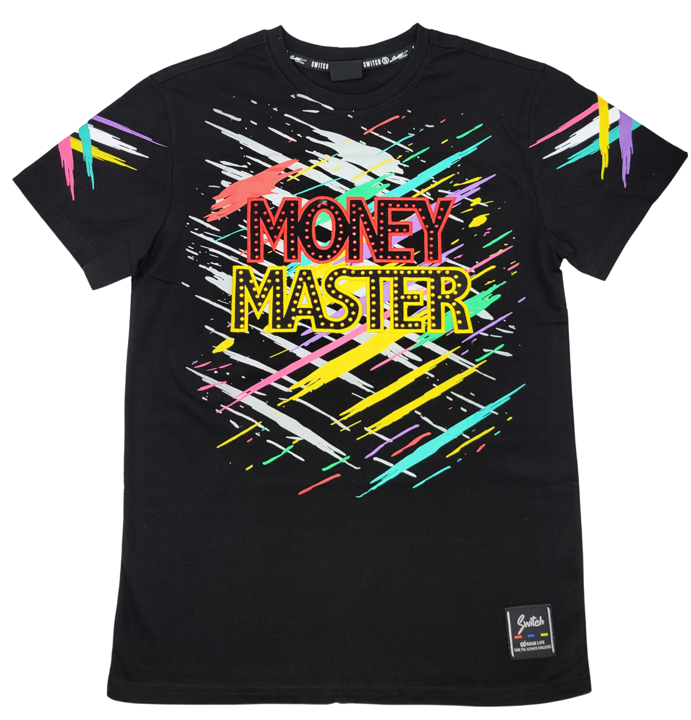 KIDS MONEY MASTER TEE(SMALL- X-LARGE) (Available in Black and White) BLACK