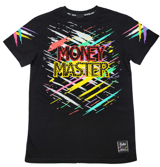 KIDS MONEY MASTER TEE(SMALL- X-LARGE) (Available in Black and White) BLACK
