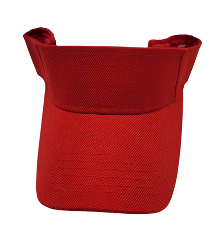 PLAIN PITBULL UNISEX VISOR (SIX COLORS) RED